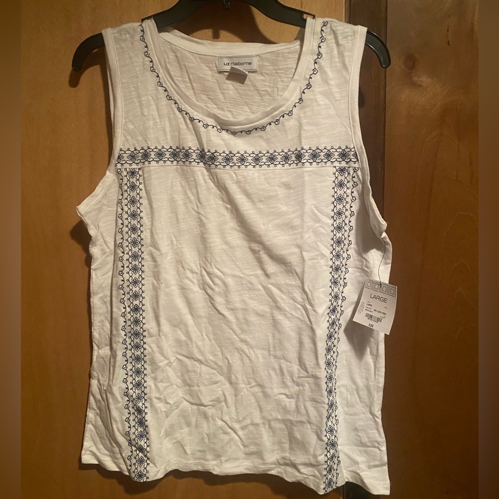 Liz Claiborne White Blouse Size L